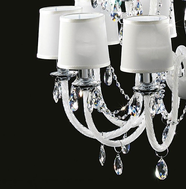 Italamp 346/6 Cri.bianco/SW Stras /C LENOIR люстра подвесная 70396 - Вид №1