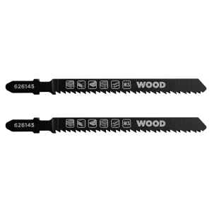 Пилка для электролобзика по дереву и пластику KWB 626145 быстрый и чистый рез, 2 шт.