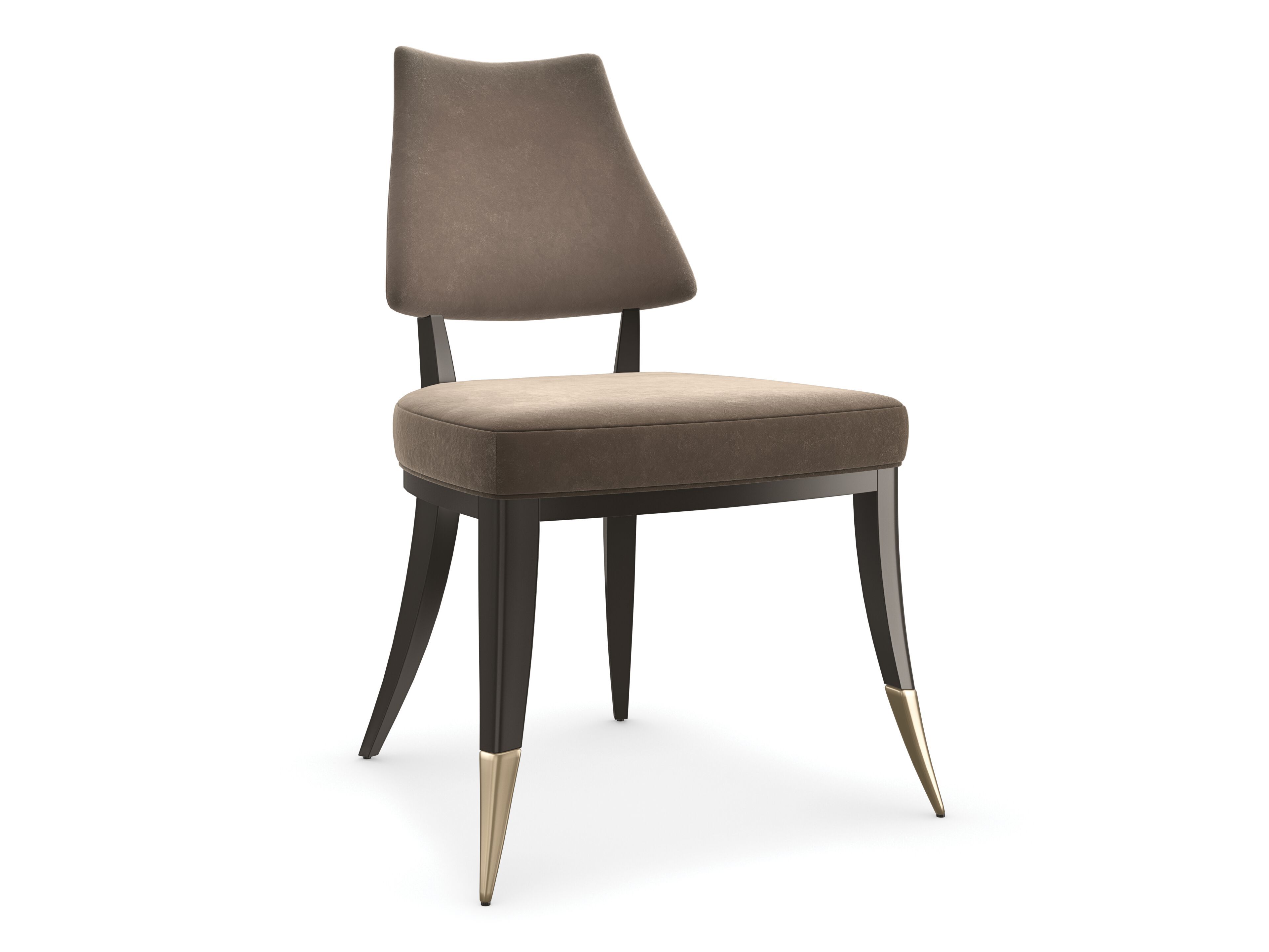 Бархатный стул с открытой спинкой Caracole CARESS ARCH-00057507