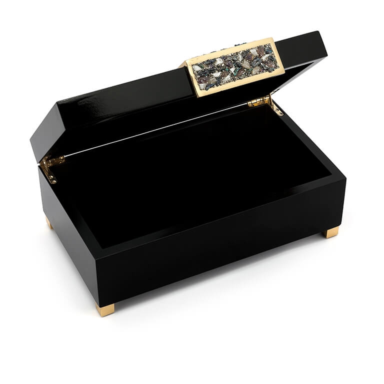 600567-90 ABHIKA КОРОБКА KRIZIA GLITTERST BLACK  - Вид №1