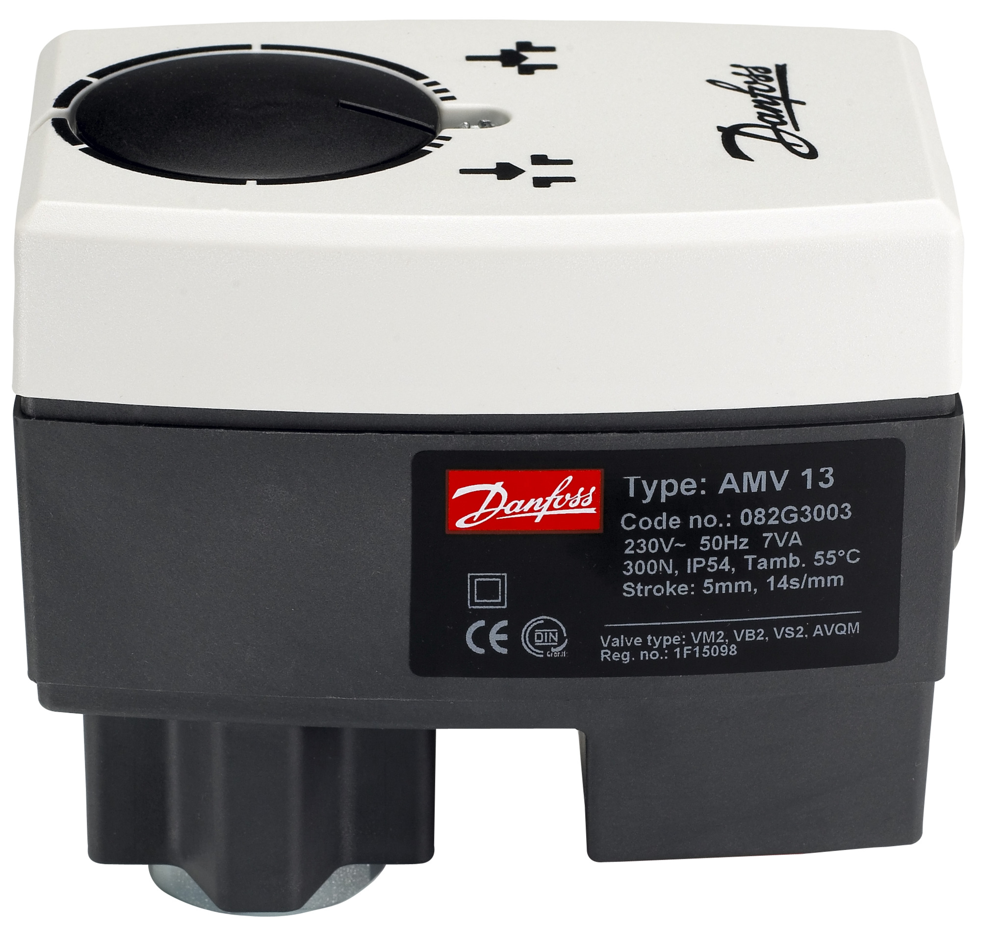 Danfoss Редукторные электроприводы с трехпозиционным управлением AMV 435 Эл.привод имп., 230В пер. тока 082H0163  - Вид №8