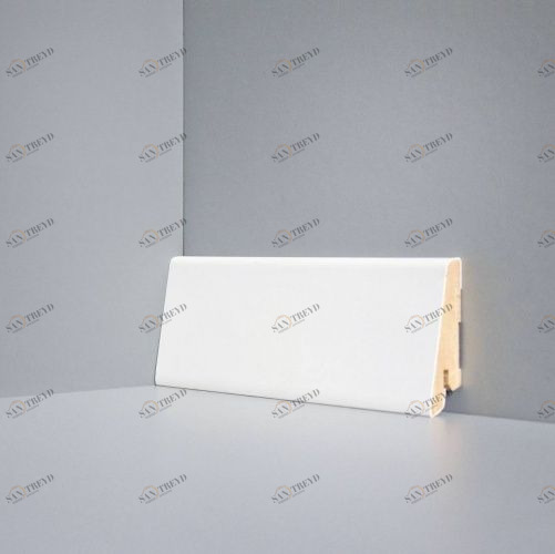Плинтус Deartio Universal Белый, Мдф U 101-60 МДФ+эмаль 2050х60 мм 1001700004