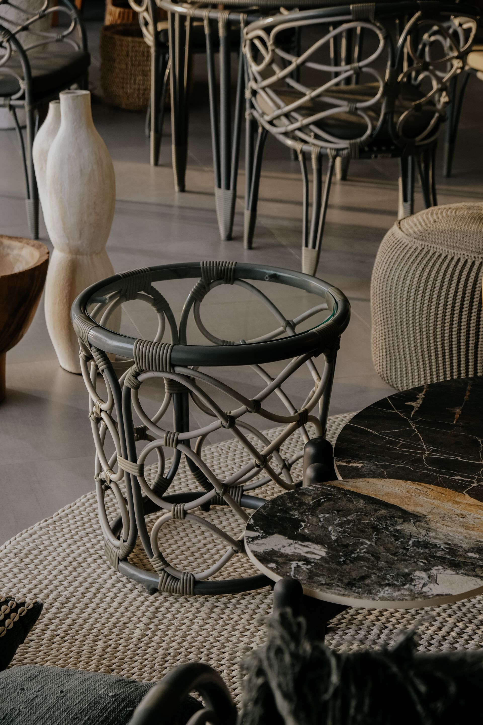 Круглый журнальный столик для сада cbdesign Мелодия ARCH-00111765 - Вид №3