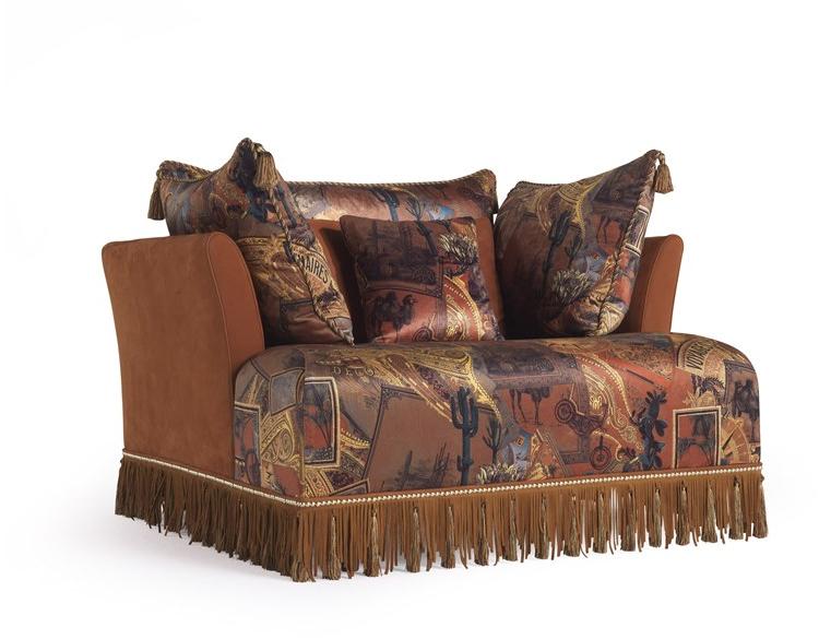 ETRO Home Interiors Кресло с обивкой из ткани с подлокотниками Mauritania E.mau.221.a - Вид №2