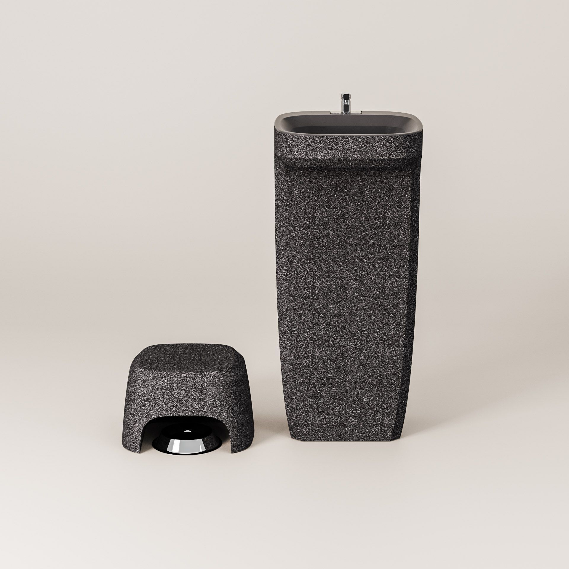 Бетонный пол фонтан Kremen ARCH-00068100 - Вид №20