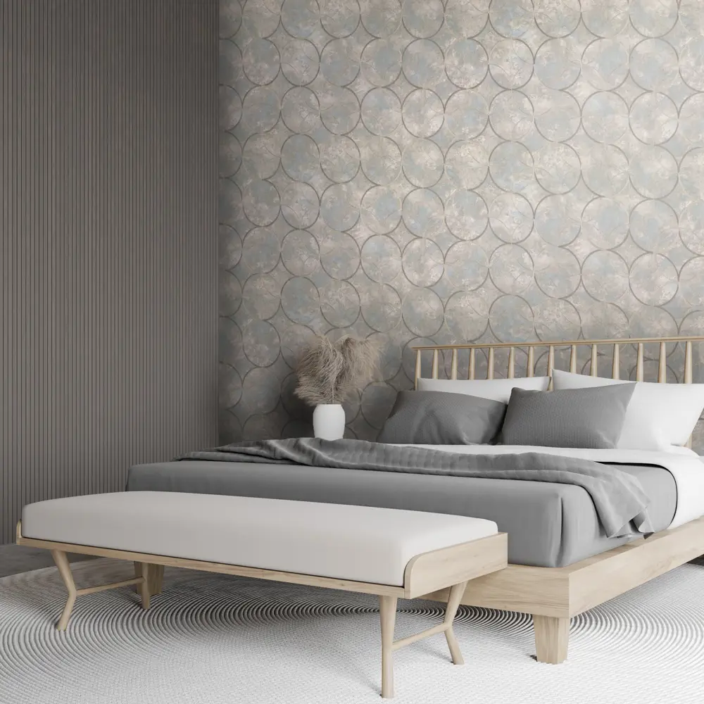 Обои флизелиновые Артекс Олимп тёмно-бежевые 1.06 м 10452-05 STLM-2078650 - Вид №3