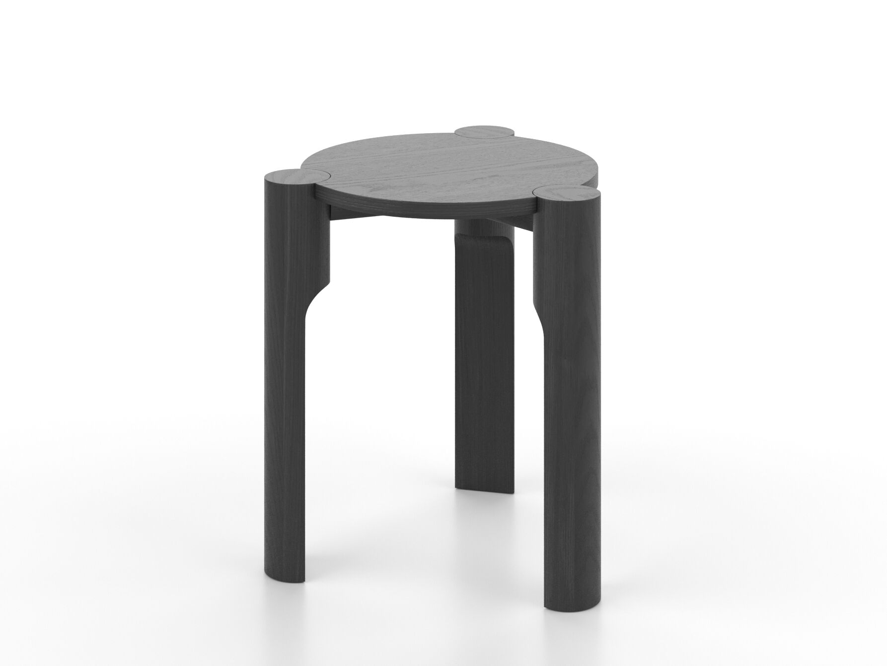 Деревянный низкий стул Omelette Editions Domus ARCH-00021458