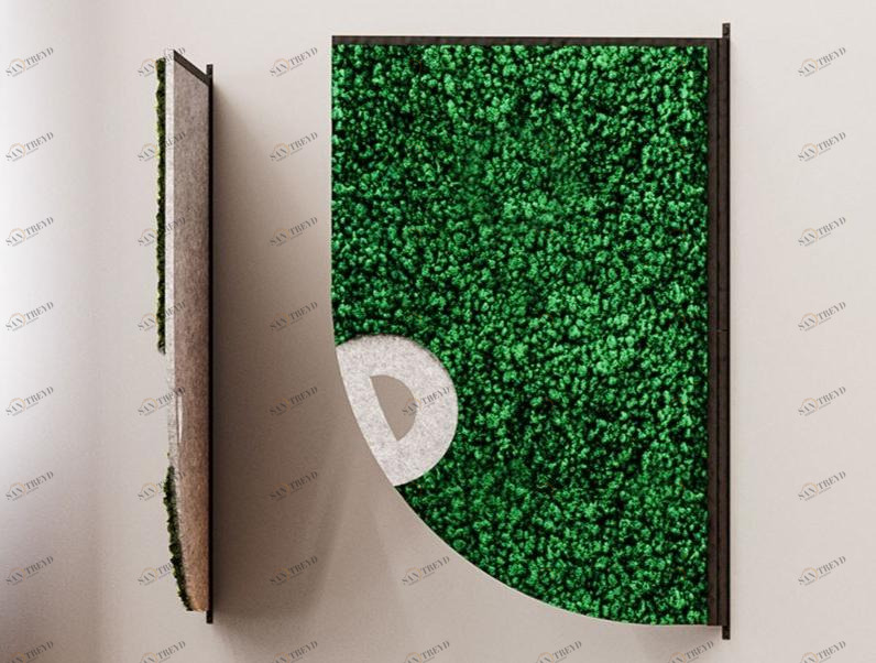 GREEN MOOD Звукопоглощающая офисная перегородка из мха Design sun-id-1473076