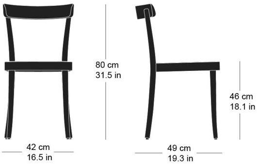 horgenglarus Стул из массива дерева с открытой спинкой  1-250  - Вид №10