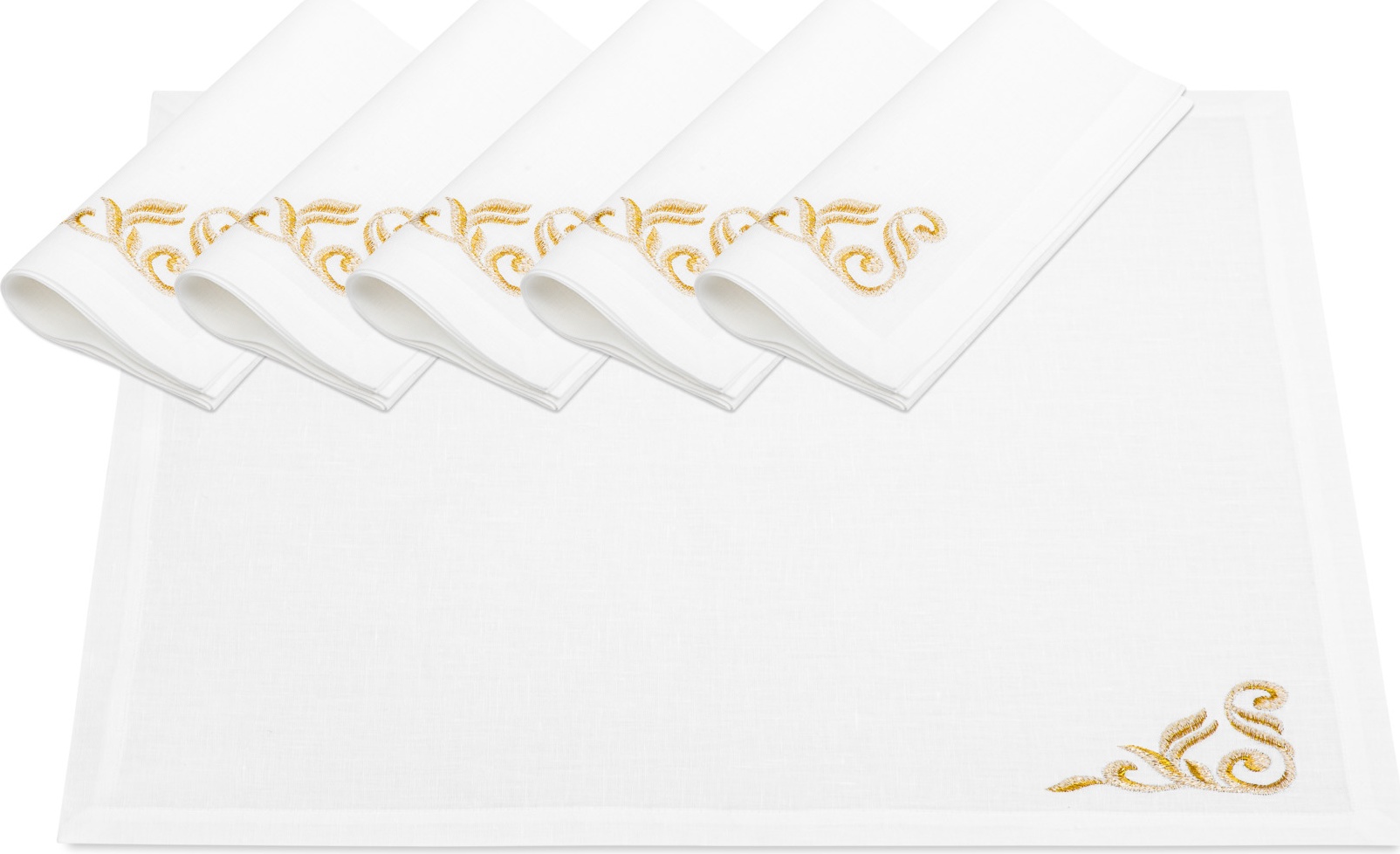 10618384 Weissfee Набор салфеток Weissfee "Монтрё" 45х45см, 6шт Лён 