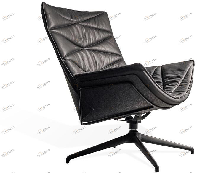 KFF Кресло поворотное на 4-х спицах с подлокотниками Nest pure sun-id-1471066