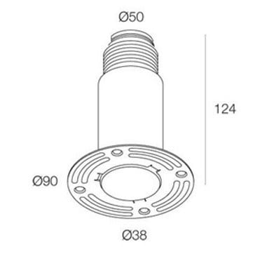 Круглый утопленный прожектор DGA тон ARCH-00092353 - Вид №2