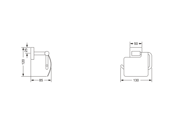 Держатель для туалетной бумаги JOERGER Charleston Square 634.00.014.000 - Вид №1