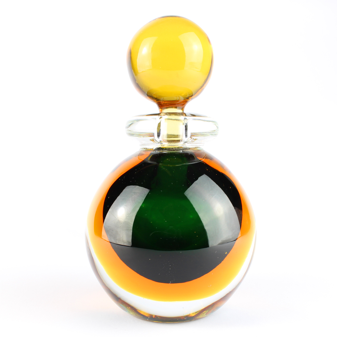 3093 ORIGINALMURANOGLASS Флакон Джудекка - соммерсо - Original Murano Glass OMG 8 см  - Вид №1