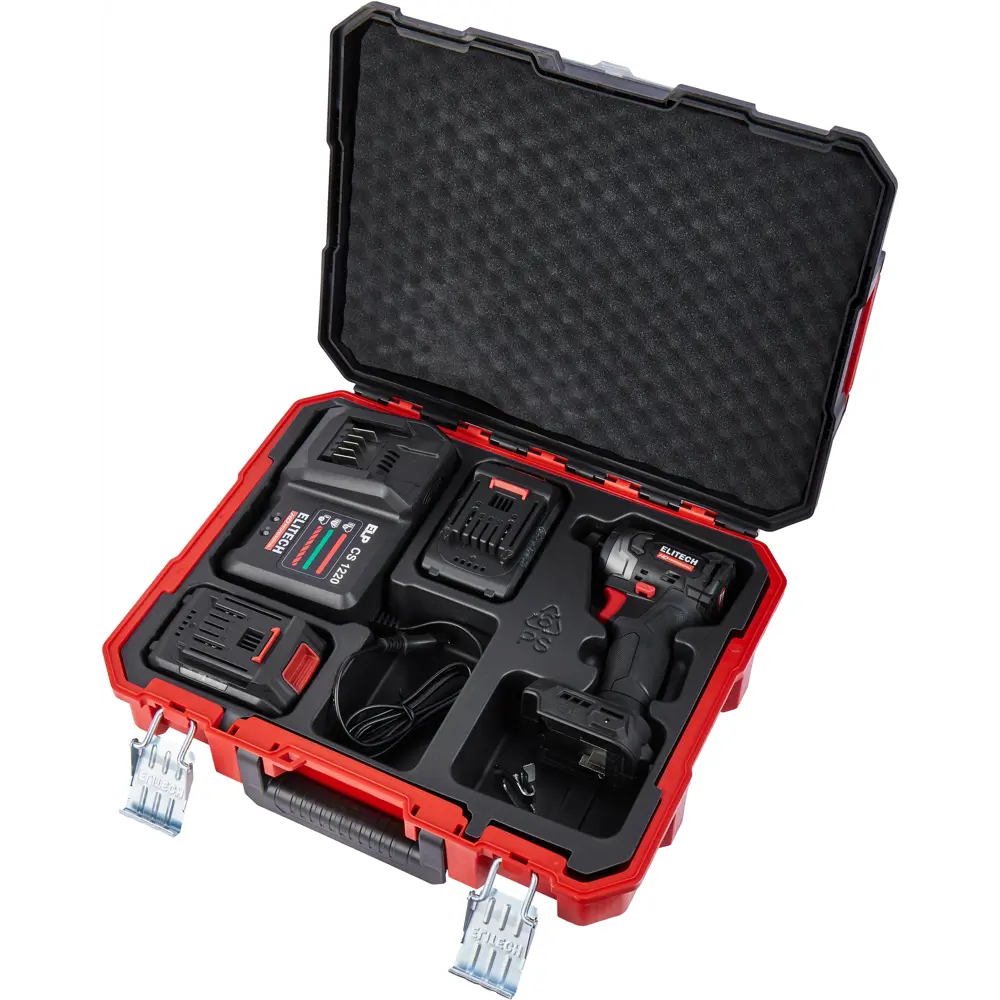 Аккумуляторный ударный шуруповерт Elitech HD CS2003SL 20В с двумя АКБ 4Ач 89399188 STLM-1347782 - Вид №7