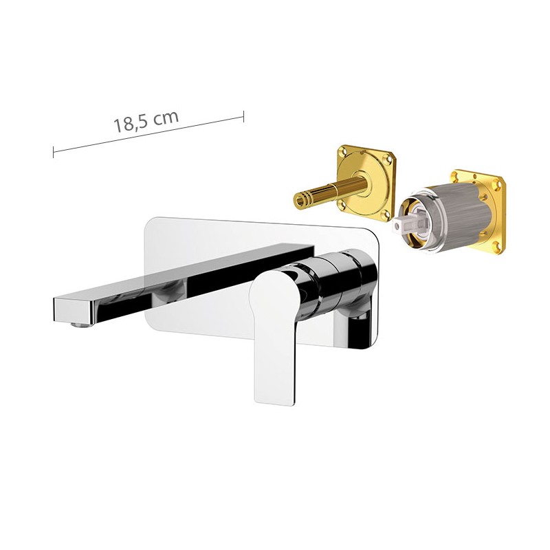 RX632KB Смеситель для раковины  DANIEL RUBINETTERIE Reflex