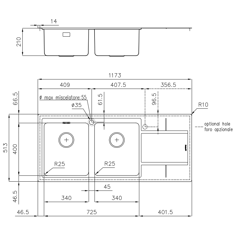 431505x Мойка S4000 4315 05x Fosterspa  - Вид №1