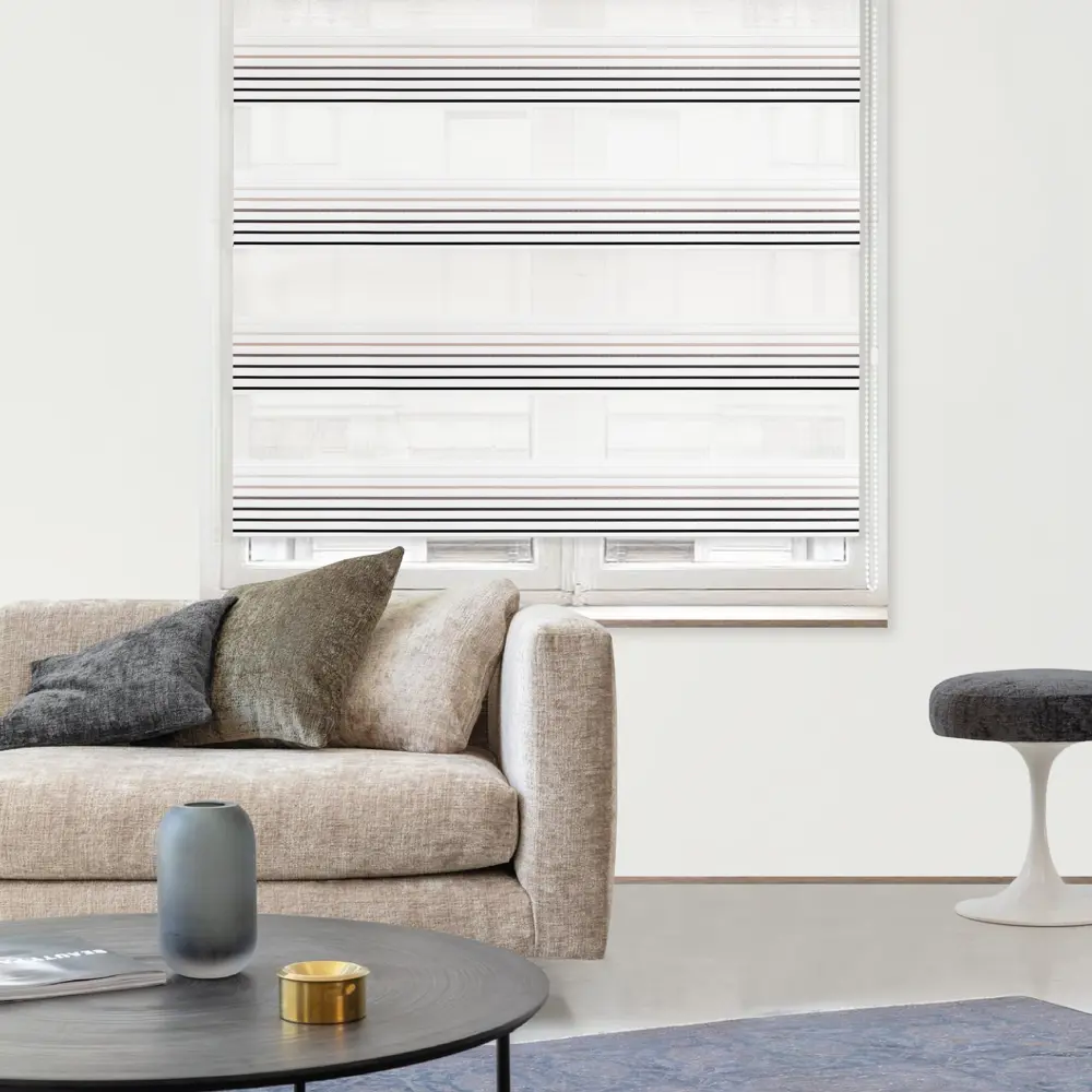 Штора рулонная день-ночь Milan 200x250 см бежевая MIAMOZA STLM-2206184 - Вид №2