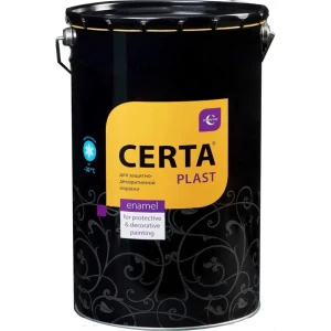Эмаль Certa Plast полуглянцевая цвет голубой 20 л 82213181 STLM-2018465