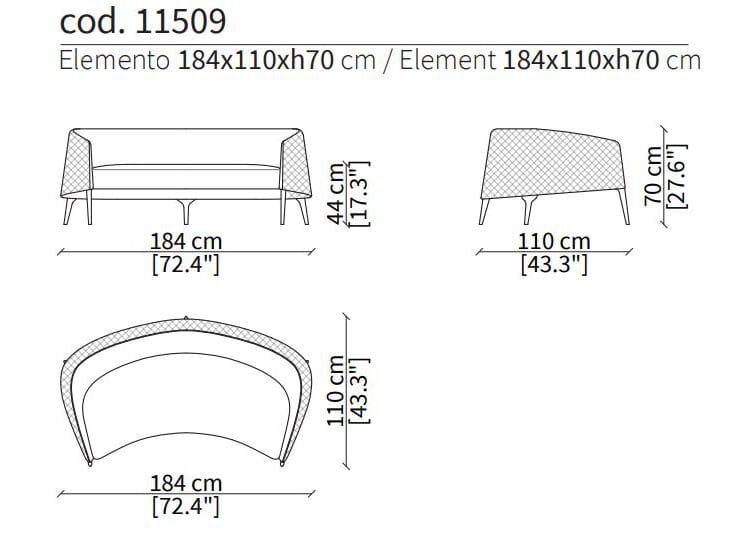 Ткань диван Vittoria Frigerio Poggi ARCH-00104278 - Вид №3