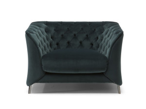 Капитонное кресло с подлокотниками