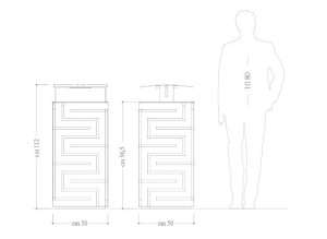 Наружная пепельница из оцинкованной стали