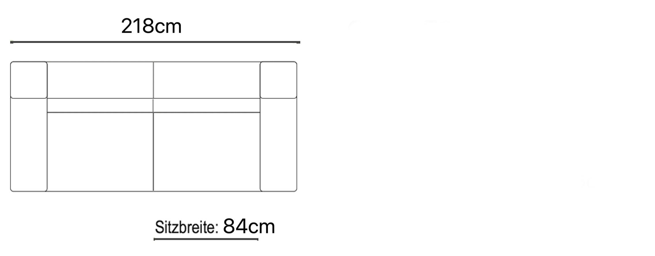 3-местный кожаный диван Sofanella Канны ARCH-00089066 - Вид №6