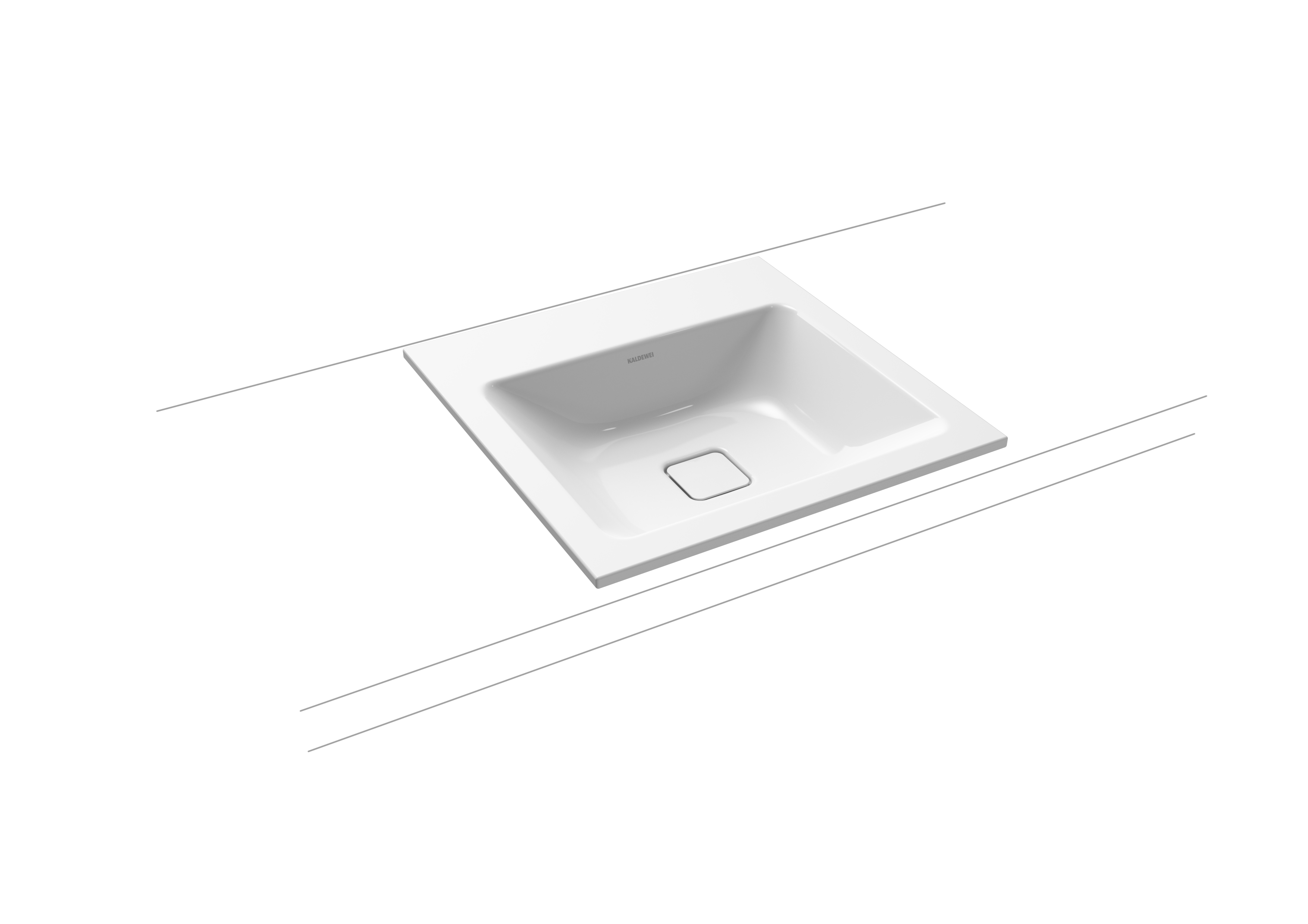 Умывальник KALDEWEI Сталь эмалированная 3080 453 холодный серый 30 30803319453 - Вид №1