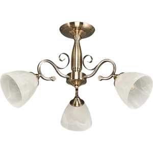 Люстра потолочная «Сигма» КС30072/3С, 3 лампы, 9 м², цвет белый/хром