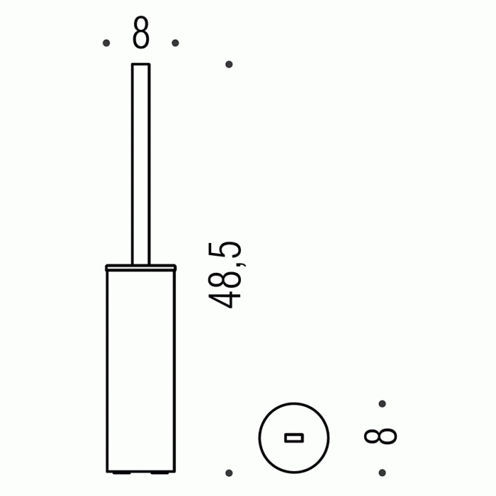 B5206 Ершик напольный COLOMBO NORDIC Colombo Design - Вид №2