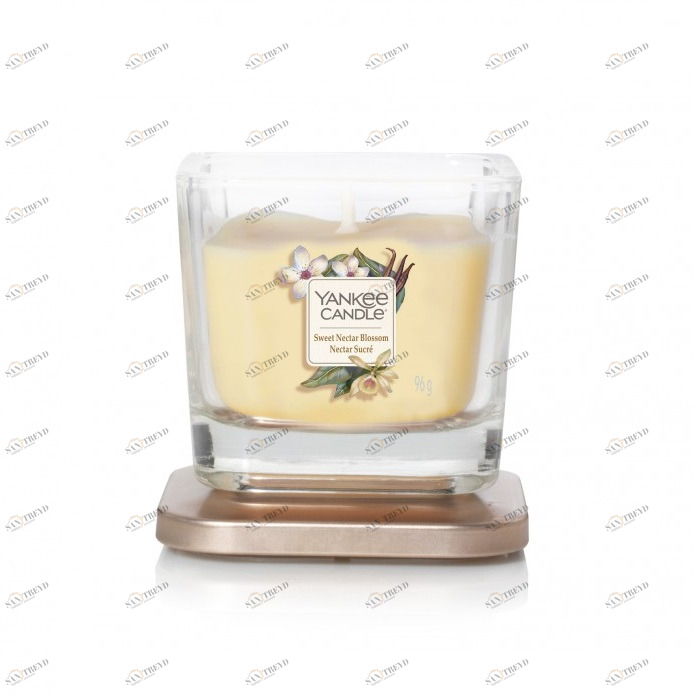 Свеча маленькая Sweet Nectar Blossom "Сладкий нектар" 96гр 18-28 часов YANKEE CANDLE  268060 Желтый 