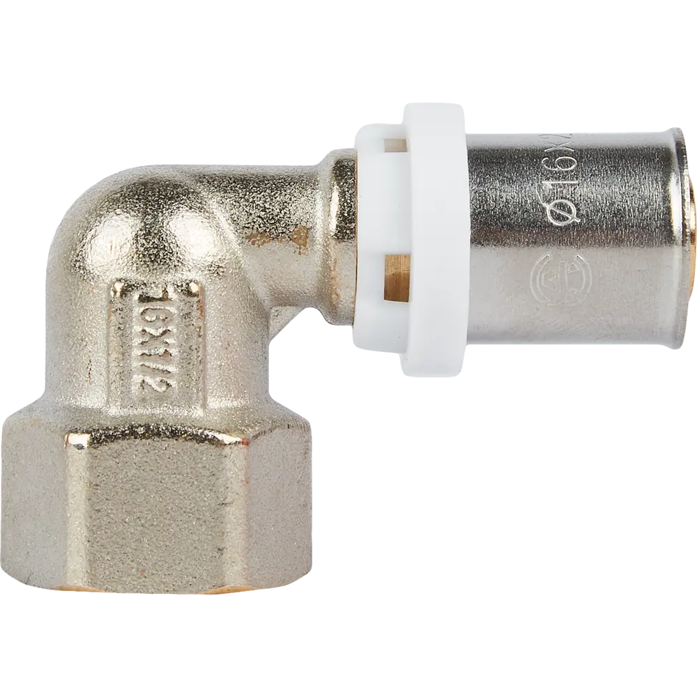 Угол комбинированный 90° Aquasfera 1/2"x16 мм ВР никелированная латунь 027-8818 STLM-2129634 - Вид №2