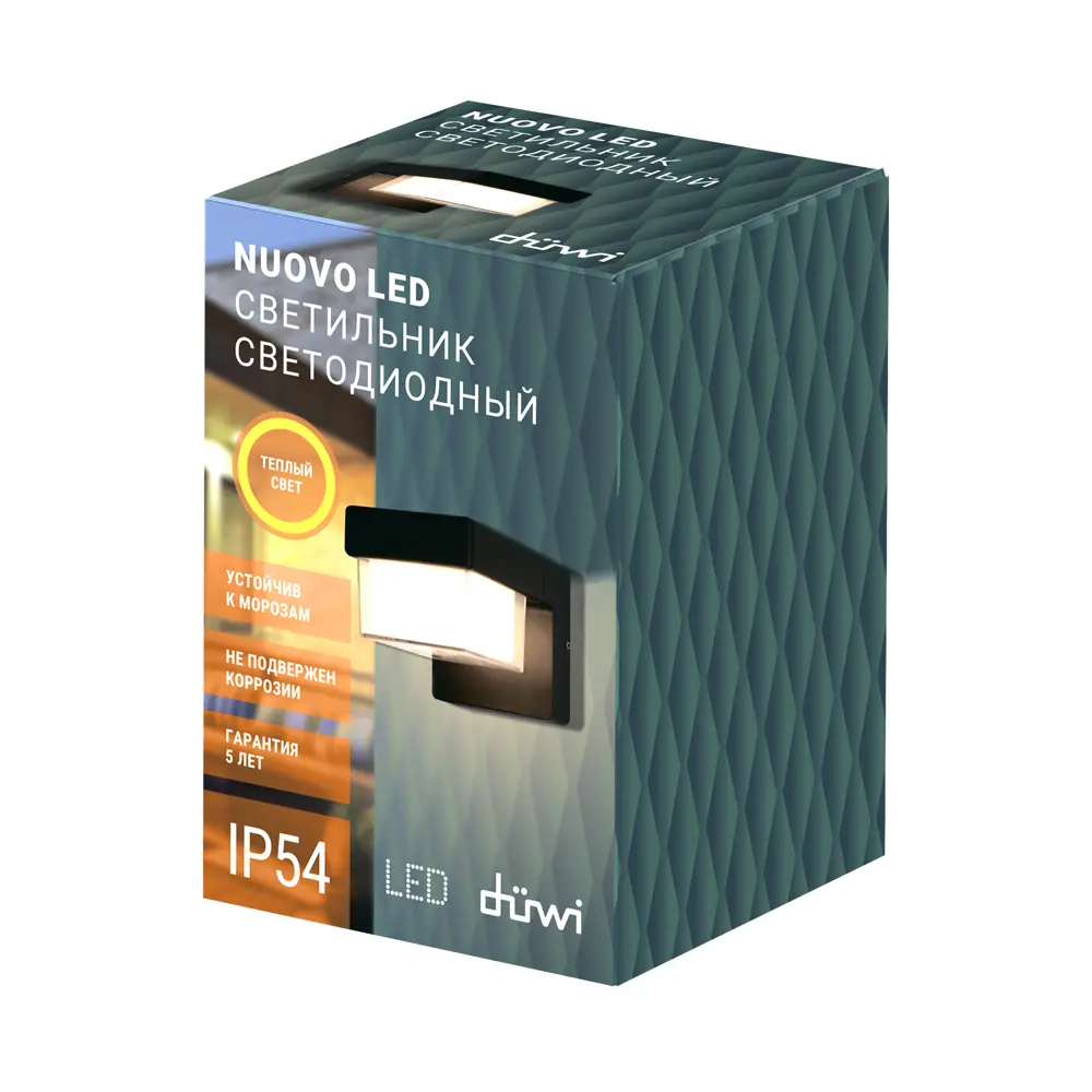 Светильник настенный уличный светодиодный влагозащищенный Duwi Nuovo 24351 9 IP54 цвет освещения теплый белый цвет черный 83630722 STLM-2073231  - Вид №6