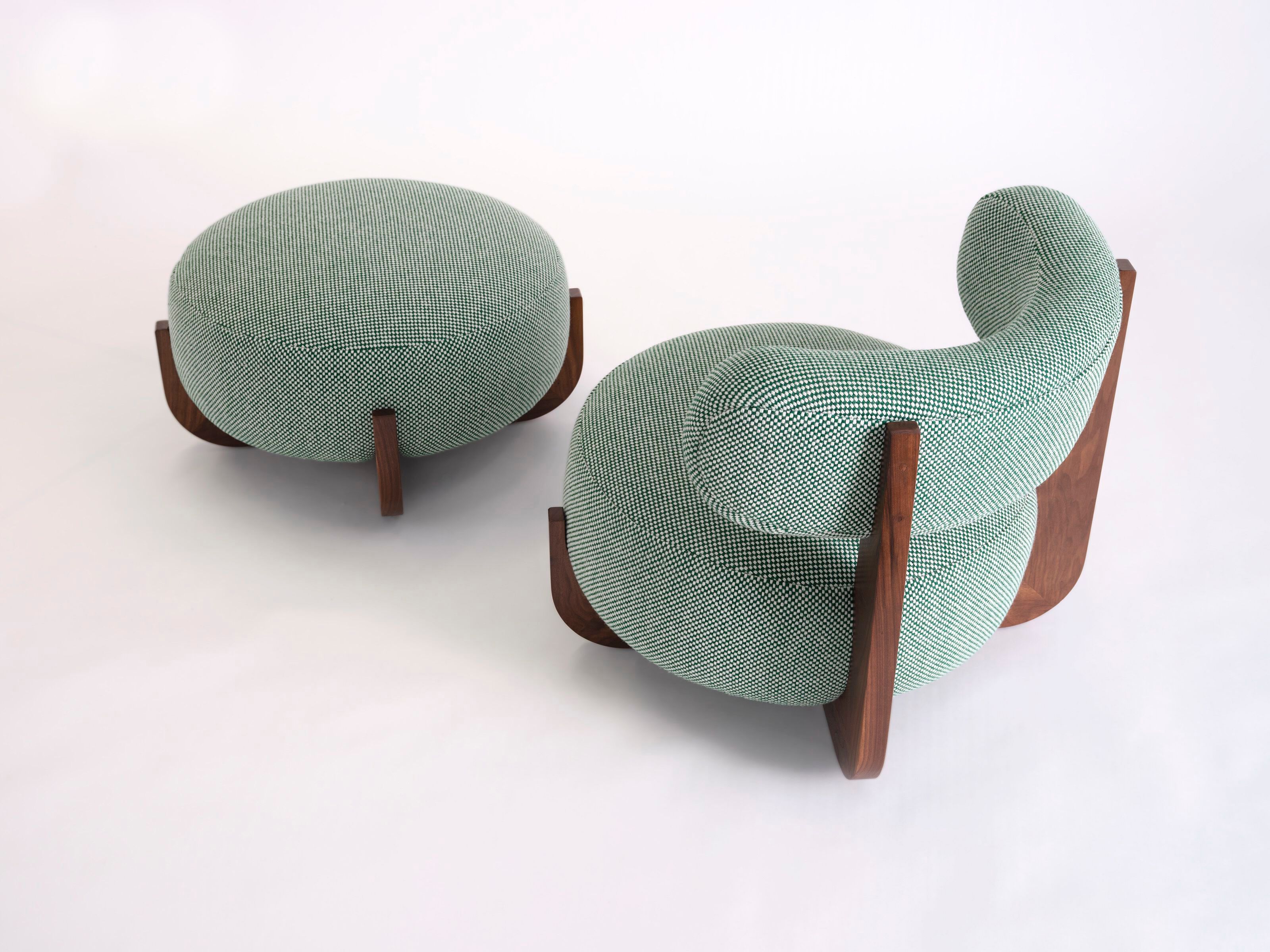 Круглый пуф из ткани Phase Design Ziba ARCH-00082258 - Вид №2