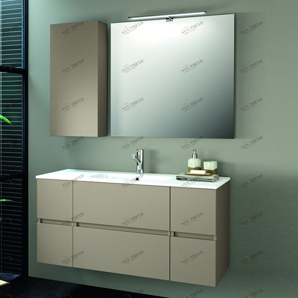 КОМПЛЕКТ МЕБЕЛИ FUSSION LINE 110 СМ GLOSS TAUPE SALGAR 23313