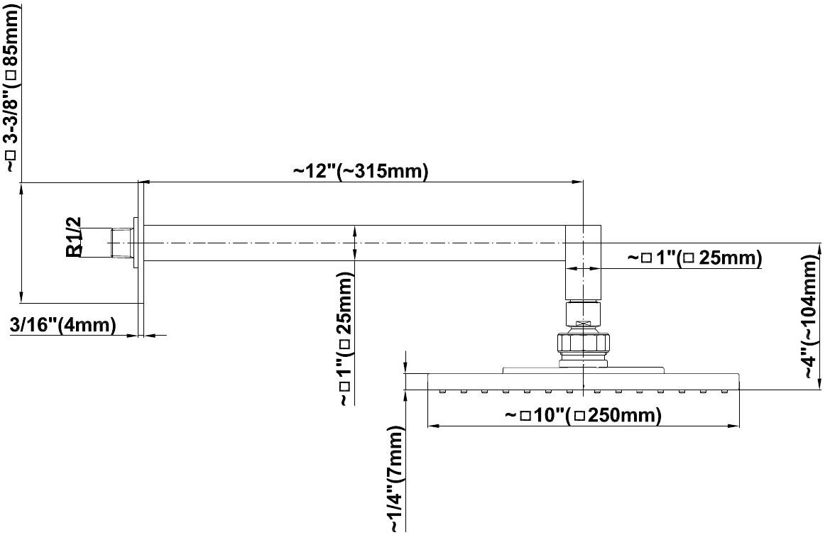GRAFF Настенная лейка душа с держателем Incanto 2955000 - Вид №4