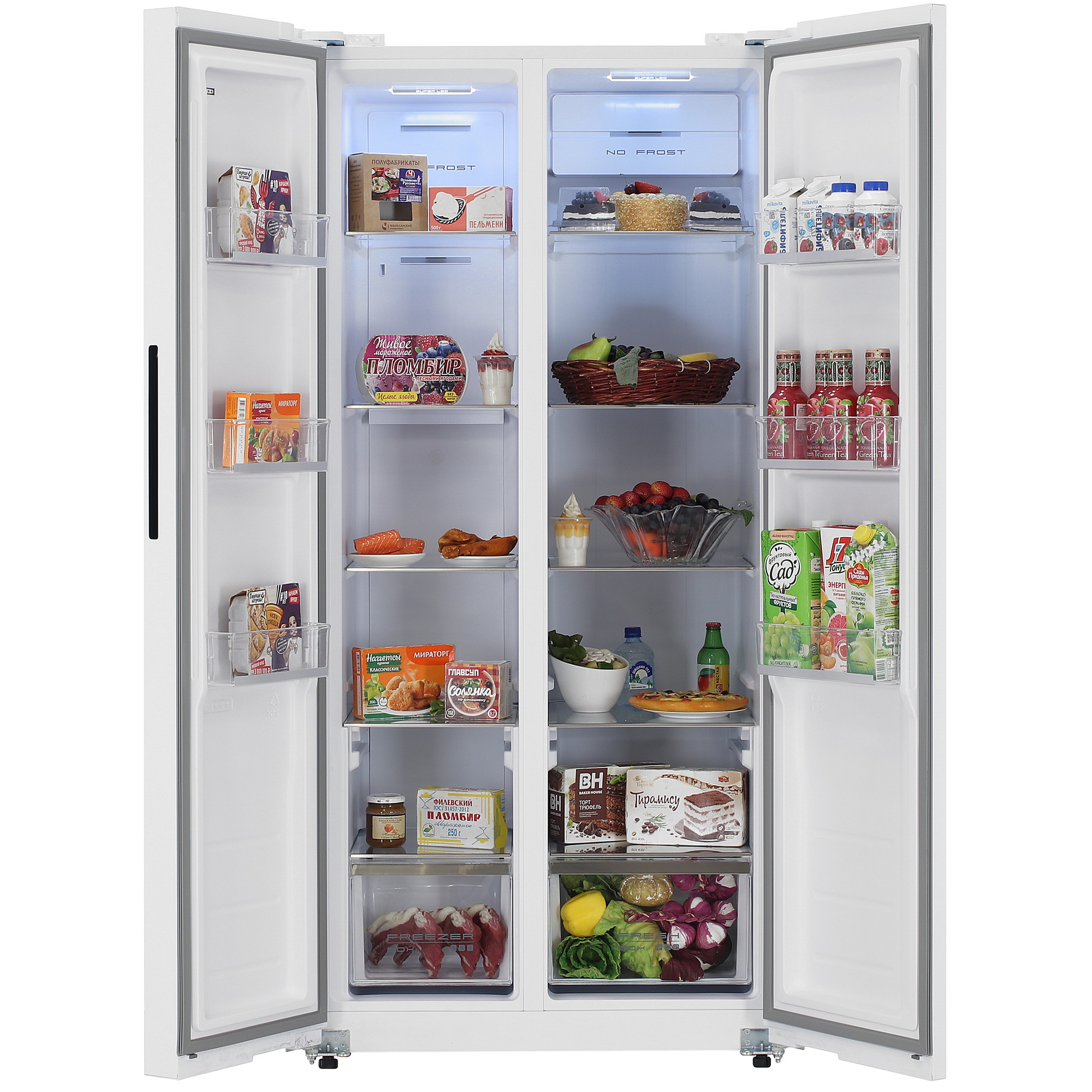 9115169 Холодильник Side by Side   DEXP SBS4-51AKA белый STDN-0151520 - Вид №5