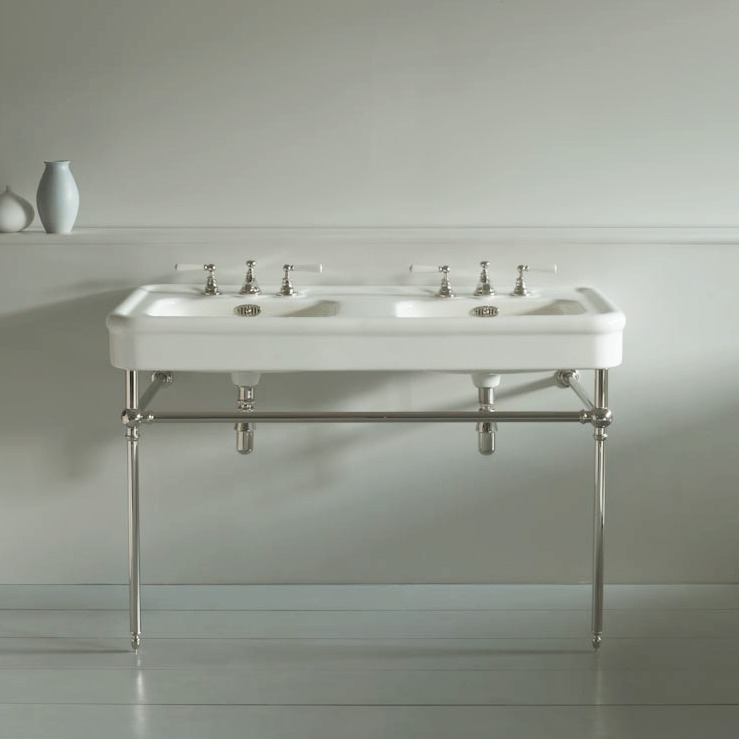 Антикварная двойная прямоугольная раковина на раме Antique The water monopoly sun-id-2132520