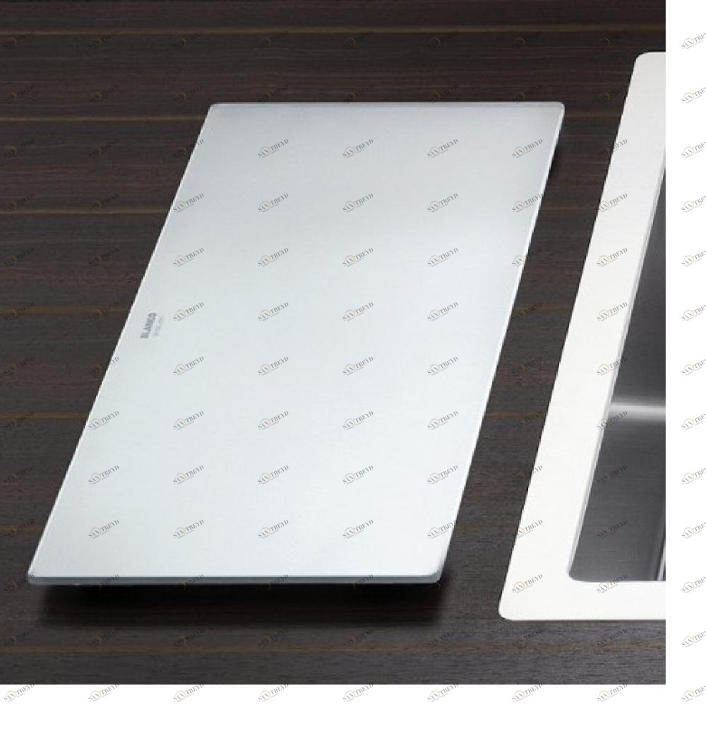 Разделочная доска матовое белое стекло 42 см Blanco 225333 Разделочные доски BLANCO