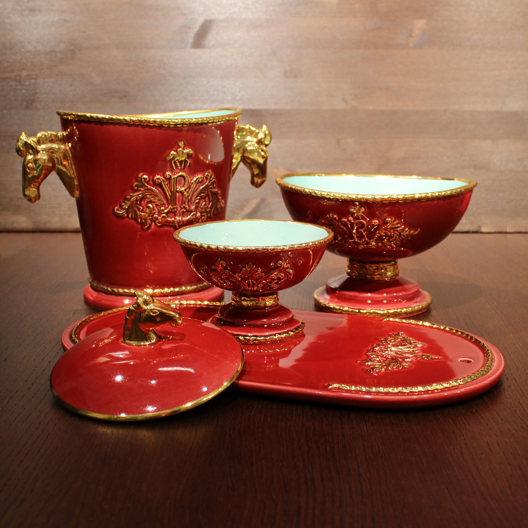 Винный набор (4 предмета) Белый PROVANSFAIENCE sun-id-994735 - Вид №1