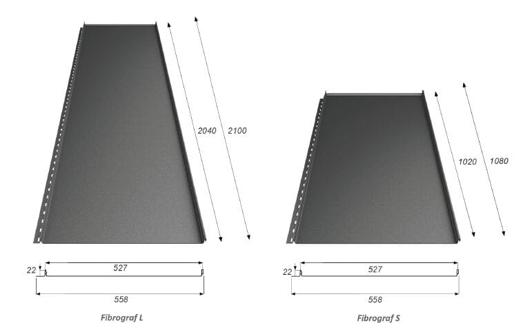 Модульная металлическая кровельная плита FIBROTUBI FIBROGRAF ARCH-00097523 - Вид №6