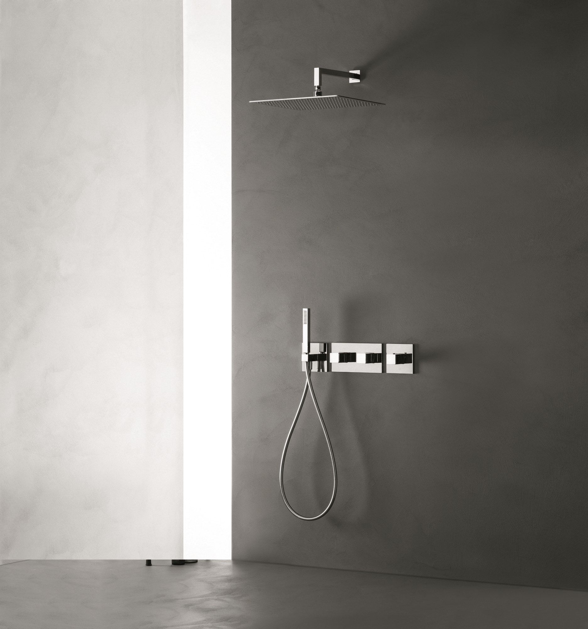 Термостатический настенный смеситель для душа / ванны с ручным душем CRISTINA Rubinetterie Термостатические смесители-Shower &amp ARCH-00141131 - Вид №1