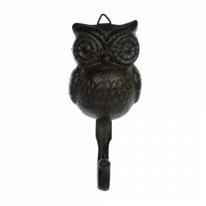 Крючок настенный черный 16 см "Сова" BLUMEN HAUS СОВЫ, ПТИЦЫ 00-3971630 Черный
