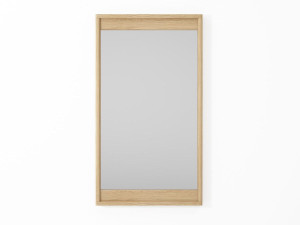Прямоугольное деревянное настенное зеркало