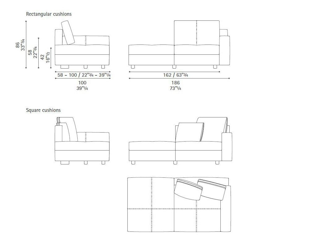 Кожаный модульный угловой диван Poltrona Frau коллекция - диваны и кресла ARCH-00060847 - Вид №10