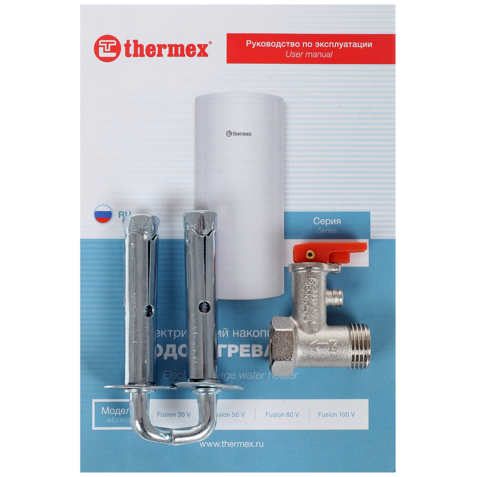 1233641 Водонагреватель электрический Thermex Fusion 100V STDN-0131123 - Вид №6