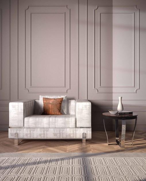 Capital Collection Кресло из ткани с подлокотниками Grand sun-id-1418880 - Вид №1