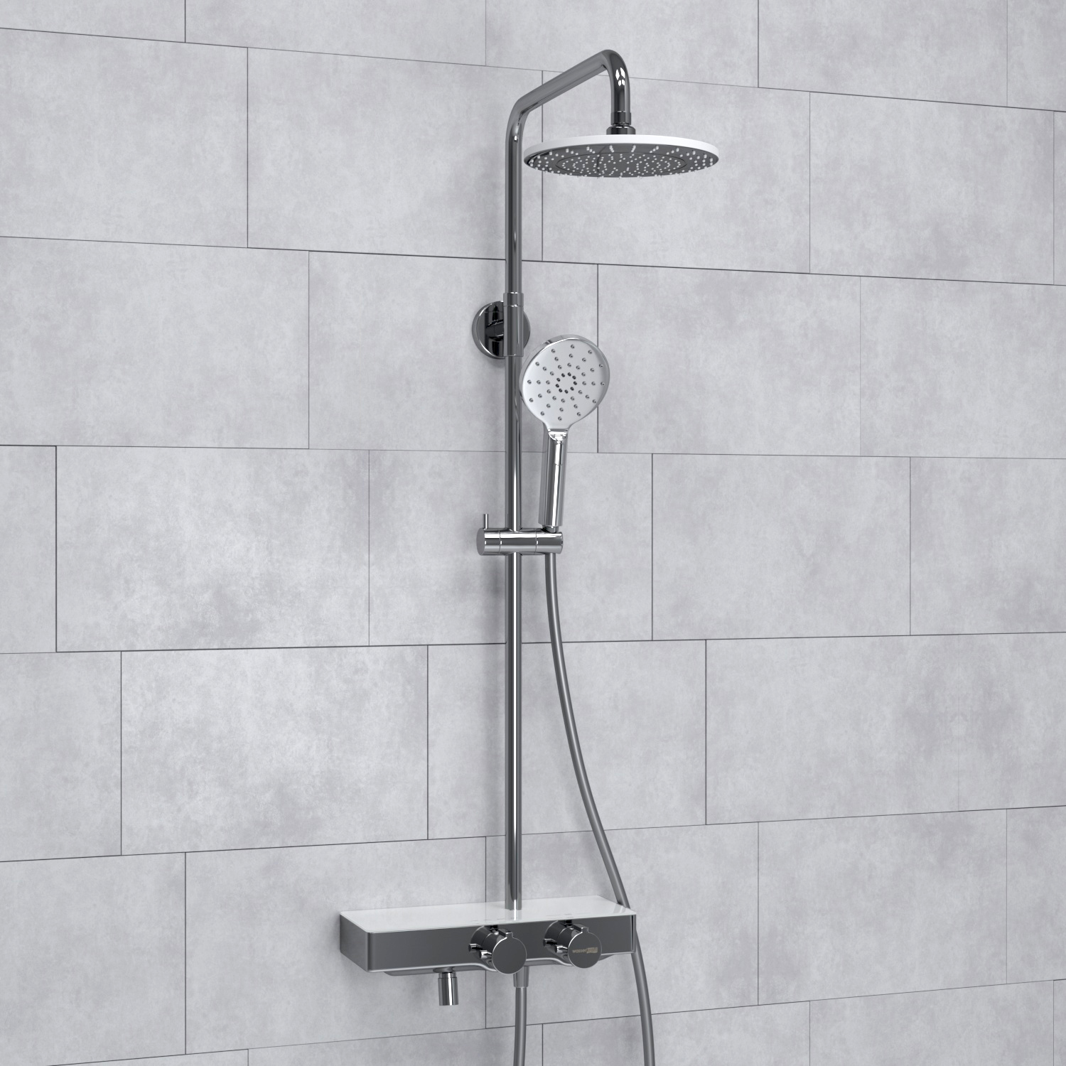 A113.067.127.CH Thermo Душевой комплект с термостатическим смесителем WasserKRAFT 