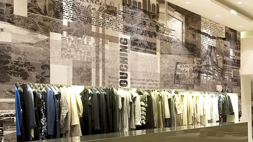 GLAMORA Виниловые обои с тиснением Stripes & squares sun-id-1458008 - Вид №1