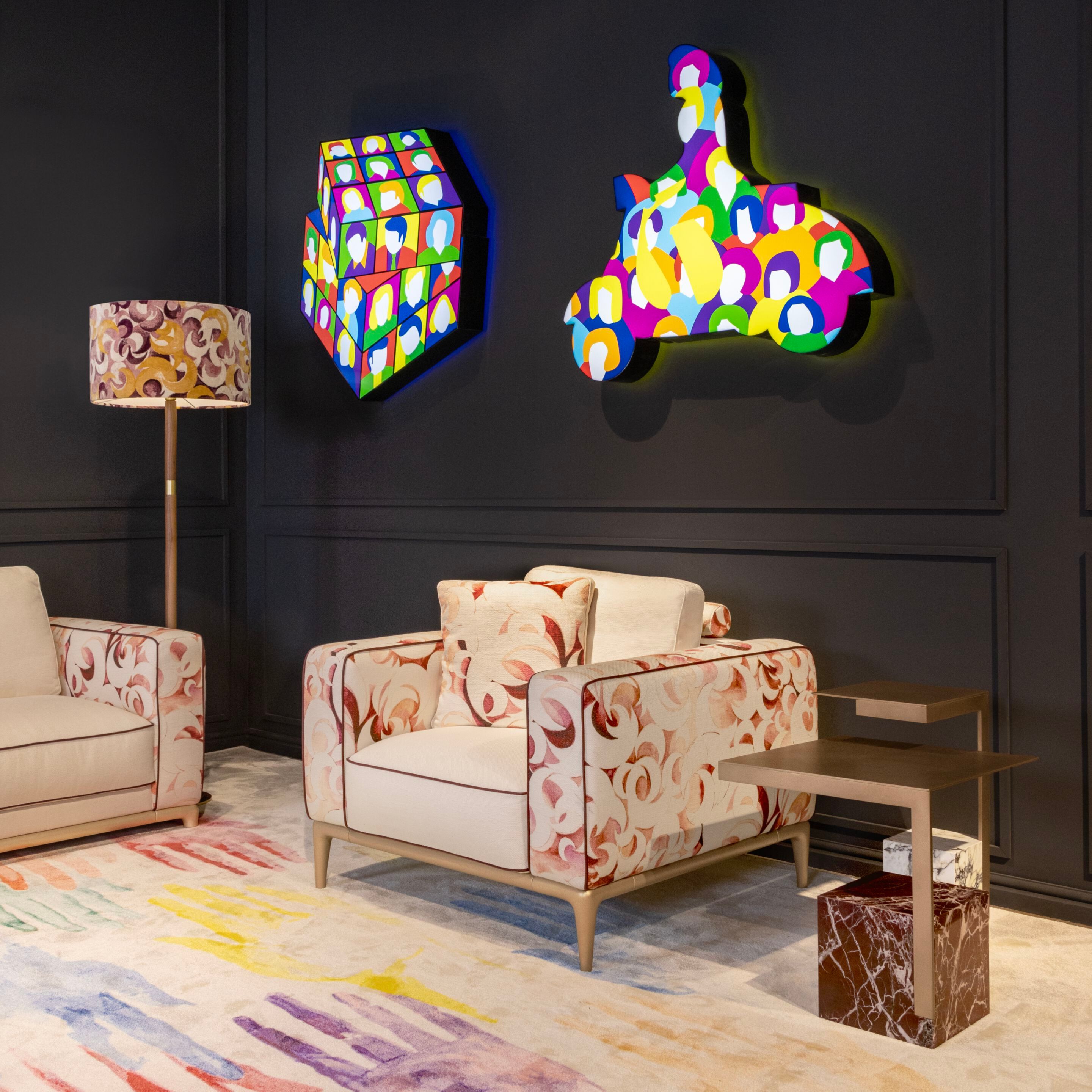 Торшер с бархатным абажуром Formitalia Partagas ARCH-00118732 - Вид №2